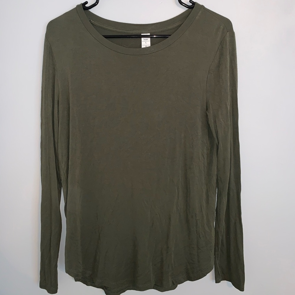 Olive Green Old Navy Luxe Long Sleeve